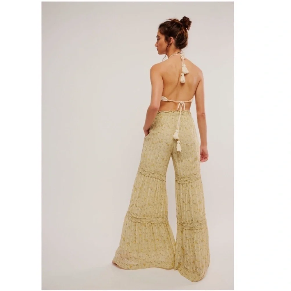 Free People Emmaline Tiered Pull-On Pants Size XS NWT